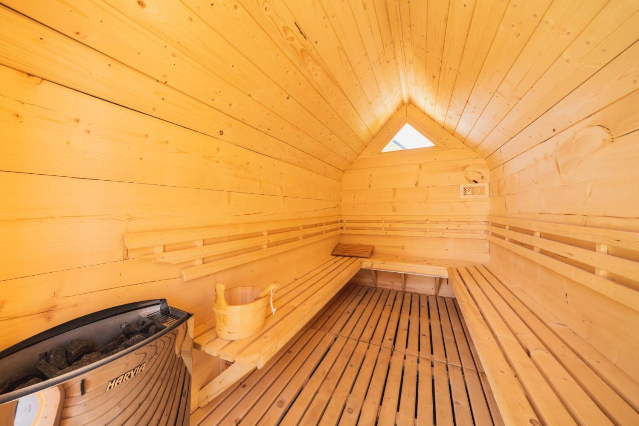 Domki Gorce Klikuszowa Sauna Jacuzzi Exterior photo